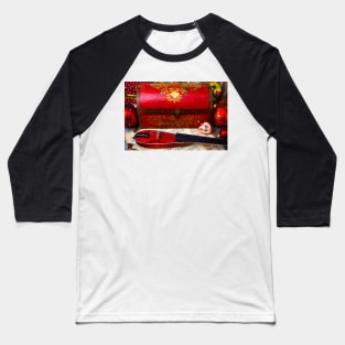 Pocket Violin And Red Chest Baseball T-Shirt